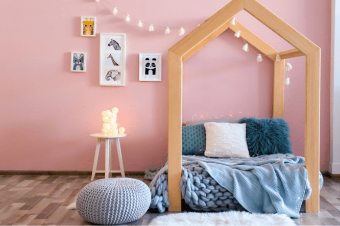 inspiratie meisjes kinderkamer 4 jaar huisje