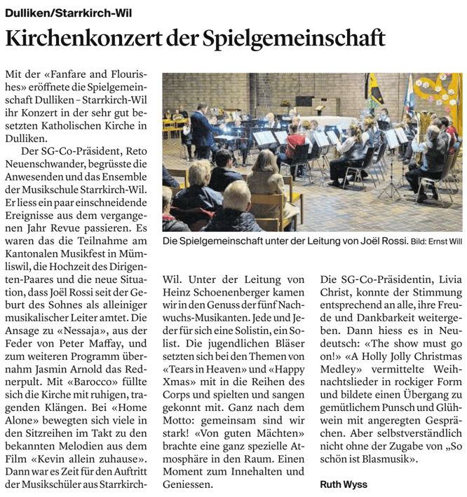Oltner Tagblatt, 6.12.2024, S.22