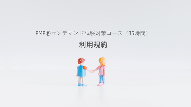 PMP®オンデマンド試験対策コース（35時間）利用規約のトップ画像