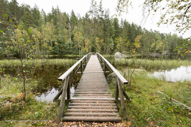 Isojärvi National Park in der Seenplatte im Süden Finnlands
