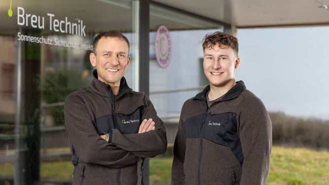 Ivo (links) und Louis Breu - das Vater-Sohn-Team freut sich auf Ihre Projekte