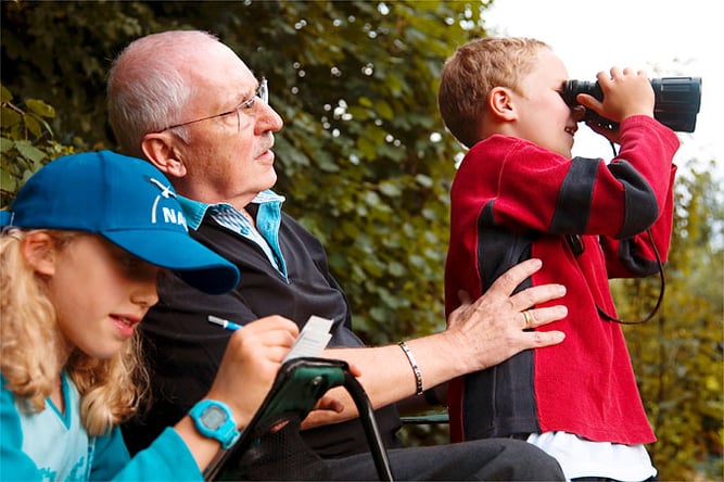 Vogelbeobachtung zur Stunde der Gartenvögel - Foto. NABU/Paulo dos Santos