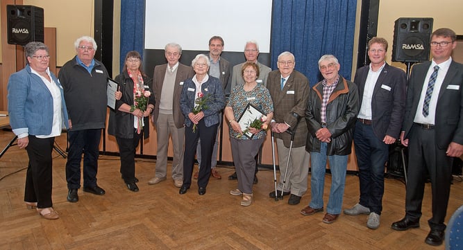 Gruppenfoto der Ehrung