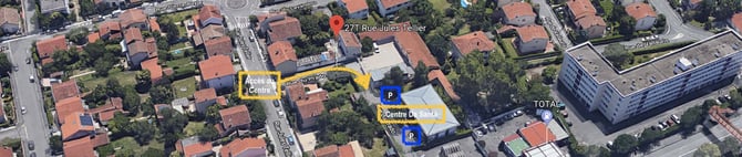 adresse plan map cabinet ostéopathie ostéopathe arènes toulouse