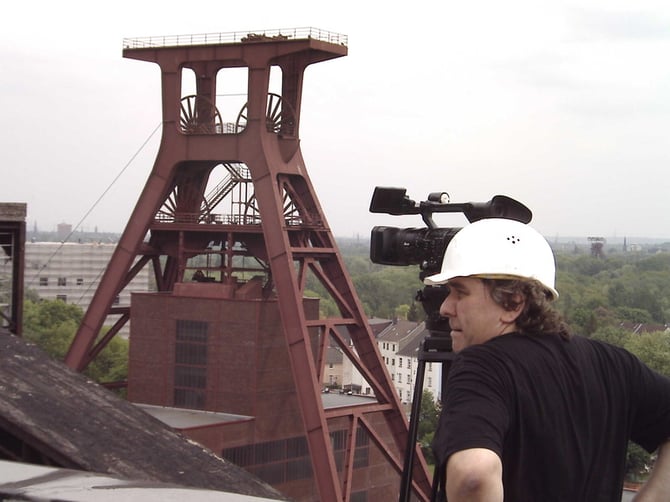 Auf dem Dach der Kohlenwäsche /  Foto: Jürgen Bartsch, 2005