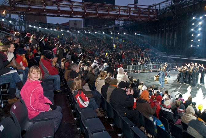 Die Kokereibühne am 10.1.2010