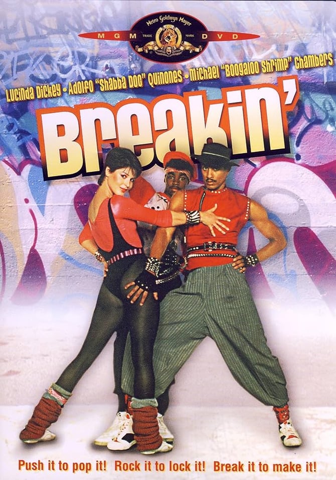 Commercial image of the film BREAKIN' 1984