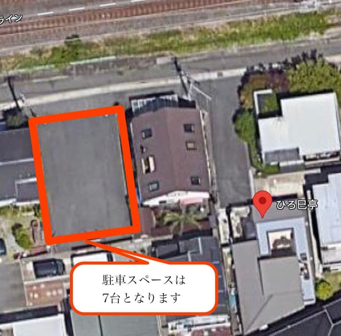 ひろ巳亭駐車場案内図