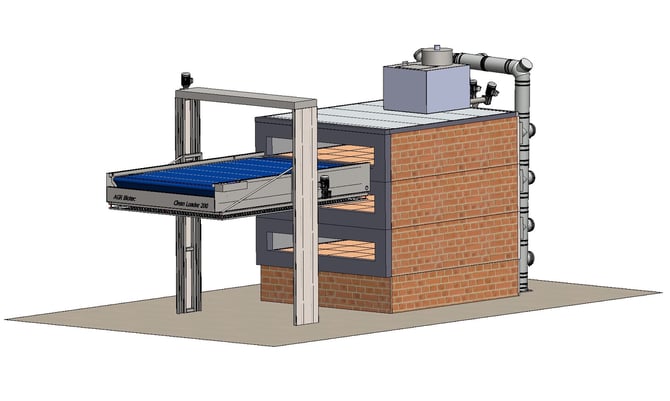 Backofen mit Beschicker