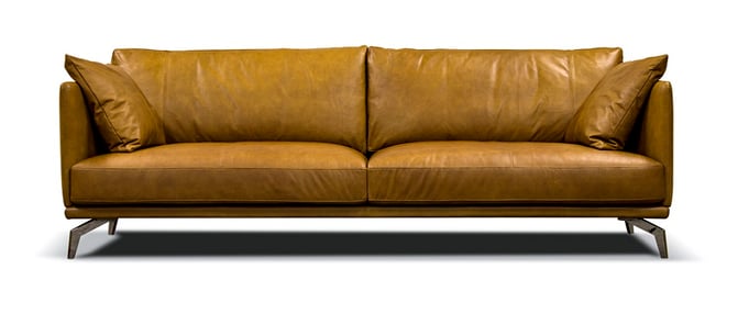 ロメオＡ　本革ソファ　馬場家具　アニリン仕上げ　ナチュラルレザー　