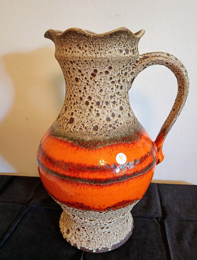 Bodenvase Uebelacker 1823 / 45 W. Germany Fat Lava