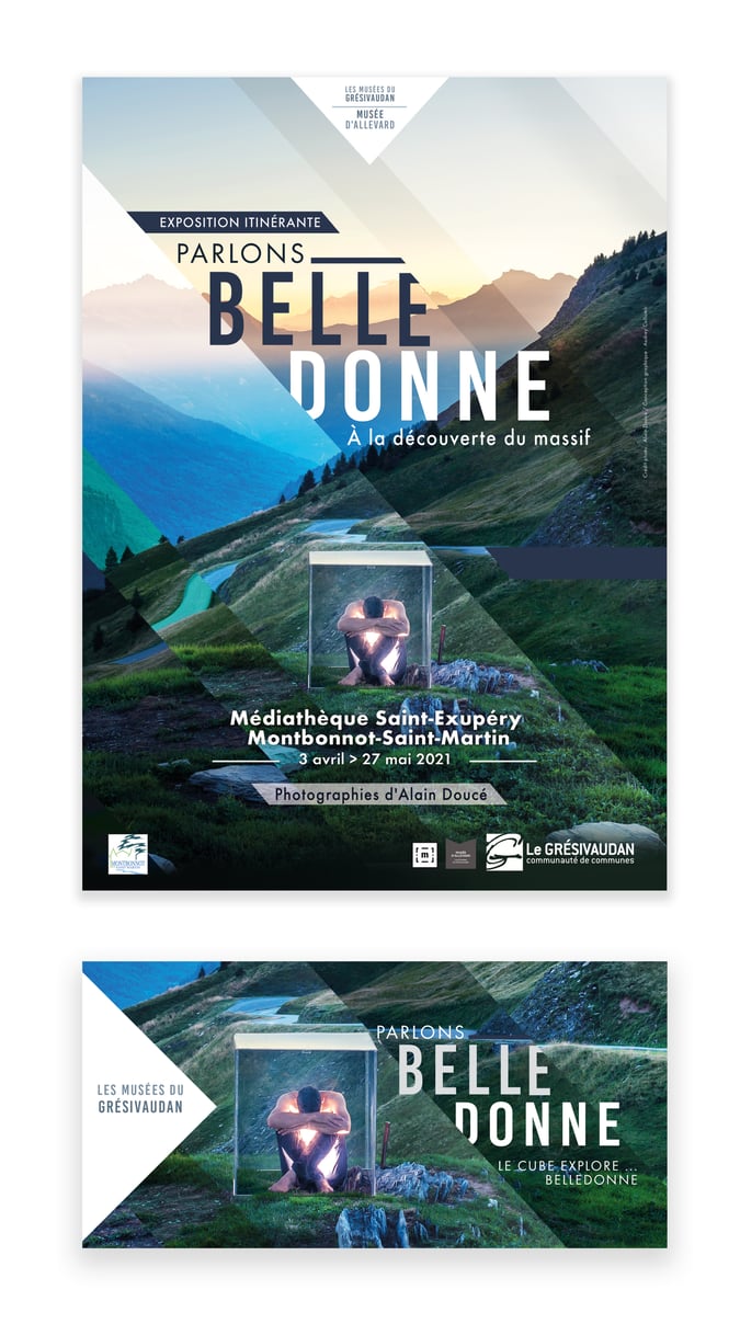 affiche photo belledonne exposition le cube explore belledonne musée gresivaudan