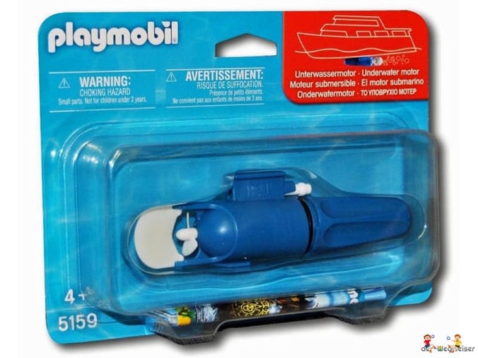 Im Onlineshop der-Wegweiser erhalten Sie mit Ihrer Bestellung das Playmobil-Paket 5159 „Playmobil Zubehör Unterwassermotor“.
