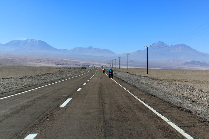 Entlang der Atacamawüste (Foto M. Wanning).