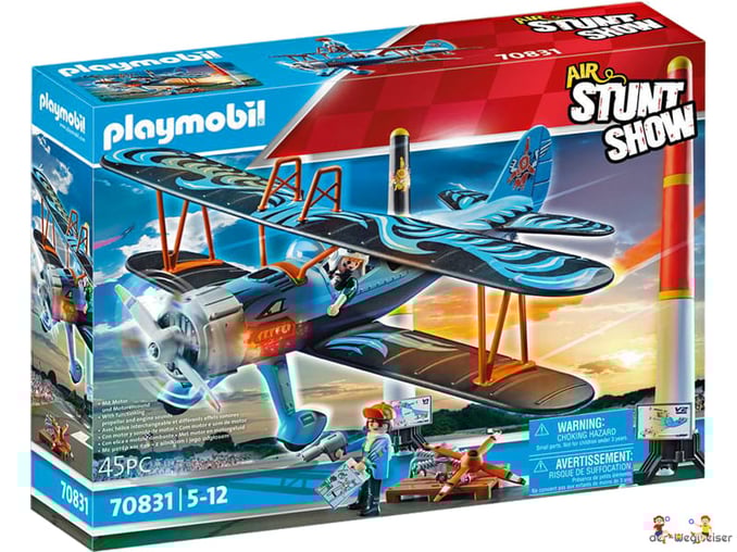 Bei der Bestellung im Onlineshop der-Wegweiser erhalten Sie das Playmobil Paket 70831 "Doppeldecker Phönix".