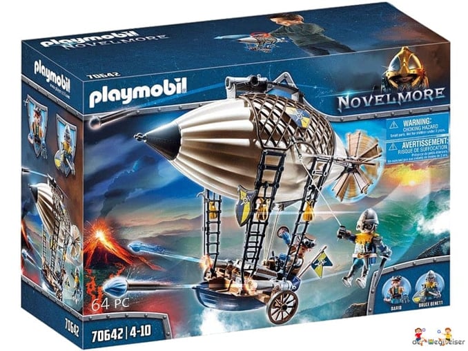Bei der Bestellung im Onlineshop der-Wegweiser erhalten Sie das Playmobil Paket 70642 "Playmobil Novelmore Darios Zeppelin".