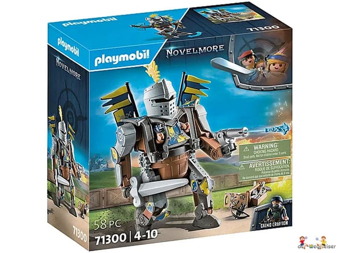 Bei der Bestellung im Onlineshop der-Wegweiser erhalten Sie das Playmobil Paket 71300 "Playmobil Novelmore Kampfroboter".