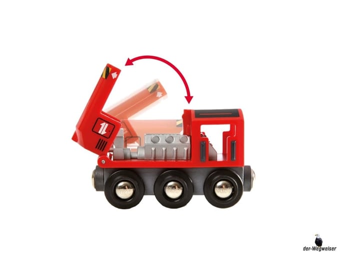 Im Brio Paket hat es eine rote Lok die zum öffnen ist.