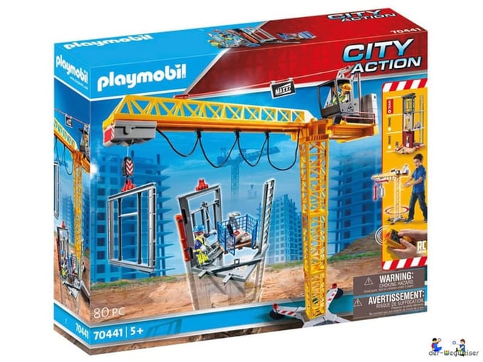Bei der Bestellung im Onlineshop der-Wegweiser erhalten Sie das Playmobil Paket 70441 "RC-Baukran mit Bauteil".