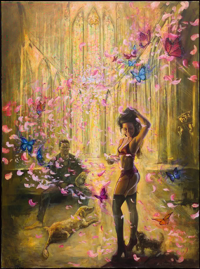 Dopamine Rush, by Iris Frederix. 130x175 cm, oil on linen