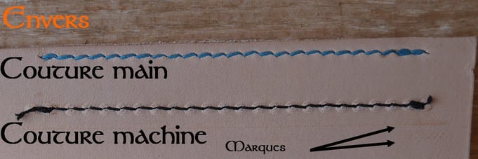 Différence entre couture main et couture machine - Envers