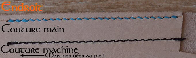 Différence entre couture main et couture machine - Endroit