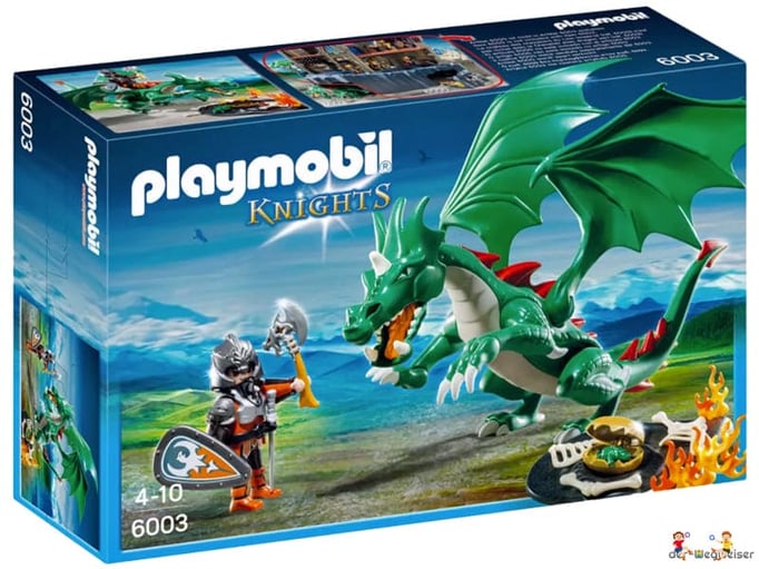 Bei der Bestellung im Onlineshop der-Wegweiser erhalten Sie das Playmobil Paket 6003 "Playmobil Knights Grosser Burgdrache".