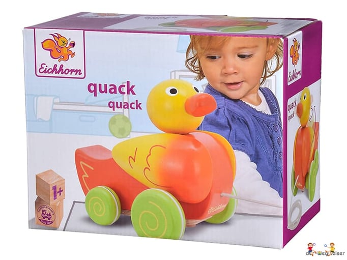 Bei der Bestellung im Onlineshop der-Wegweiser erhalten Sie das Eichhorn Paket "Nachziehtier Ente" vom Hersteller Eichhorn.