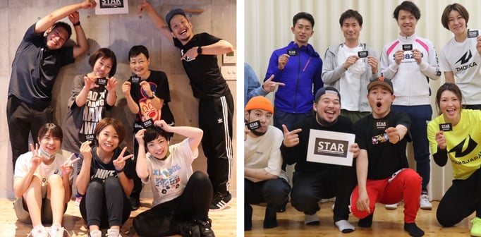 指導者向けスポーツリズムトレーニングの資格を取った熊本の皆さんの嬉しそうな写真。ダンスの先生も取得しました。