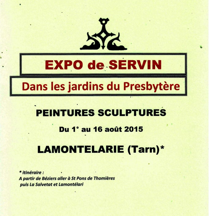 carton d'invitation expo au jardin 2015