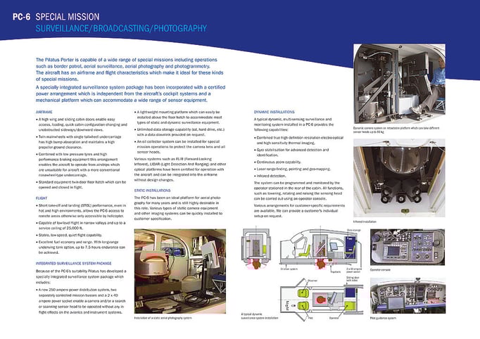 Pilatus Aircraft Ltd. PC-6 Broschüre 2009