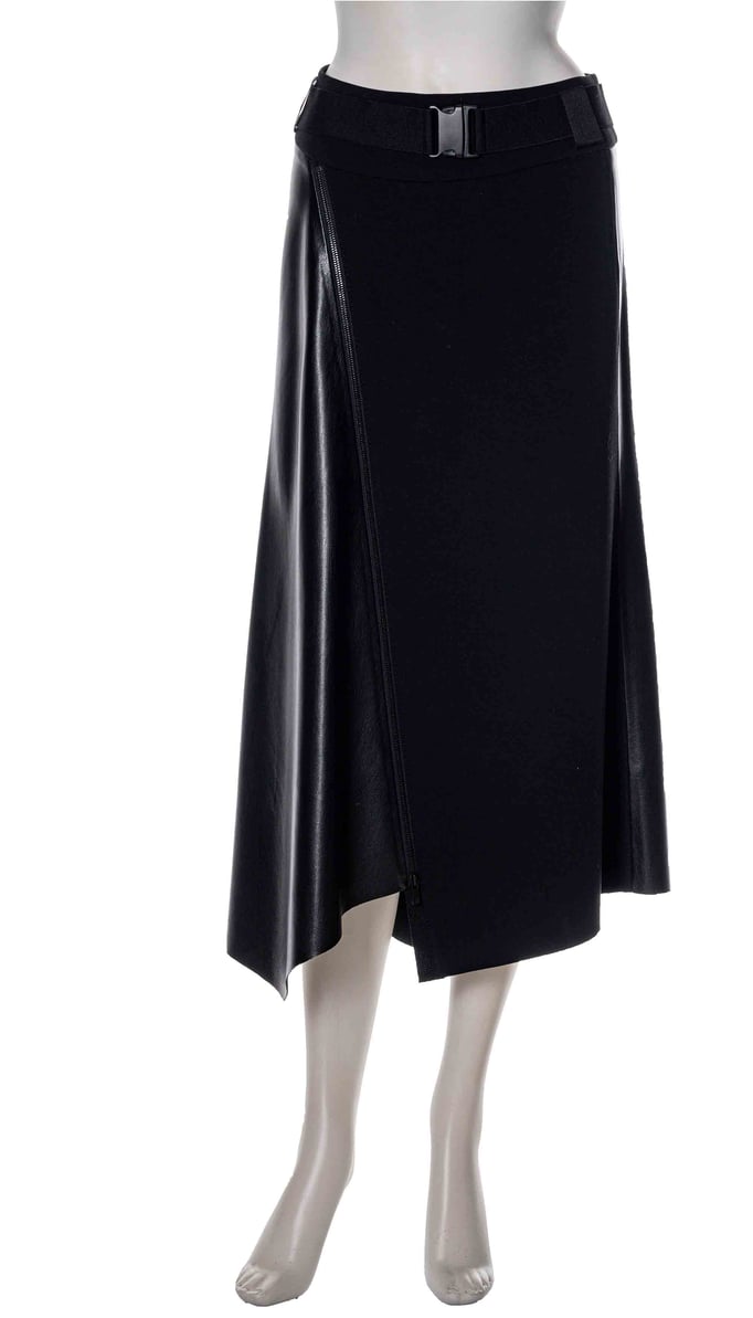 217-2 Skirt midi pleather