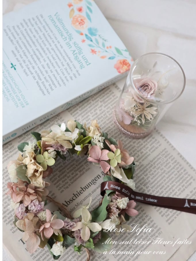 ミニリース 12x12xW4 3,500円・ミニリース＆ボトルセットあり