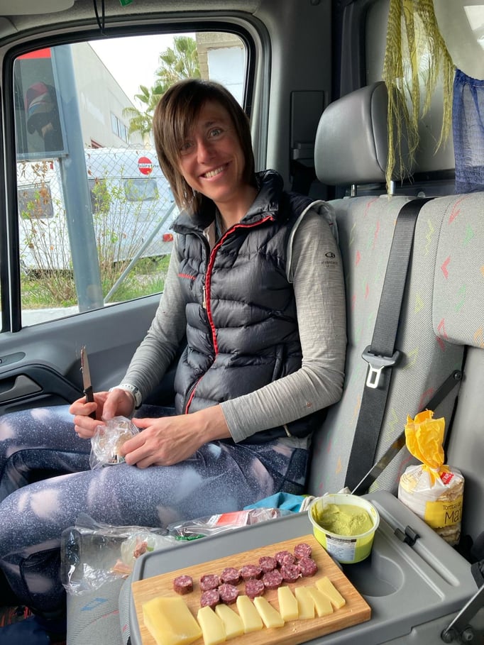 kleines Apéro unterwegs in unserem Sämi - natürlich mit alkoholfreiem Bier ;-)