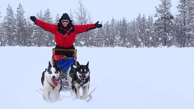 Die totale Freiheit auf dem Schlitten genießen