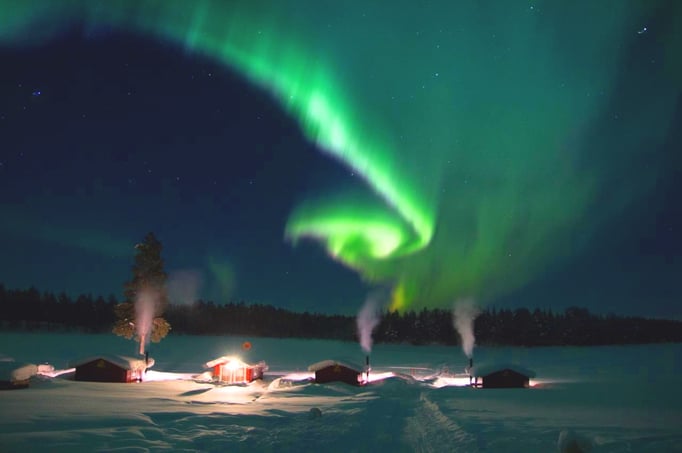Polarlichter im März bei uns in Lappland