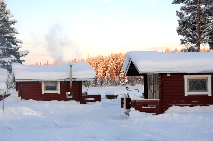 Unsere Gästehütten in Schweden