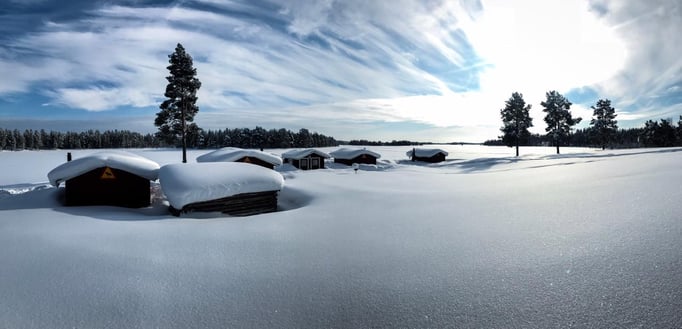 Winterurlaub in Schweden, Lappland