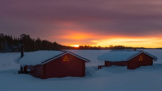 Sonnenaufgang bei Lappland`s Drag