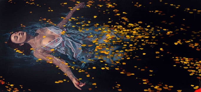 Ophelia, 60x130 cm. B