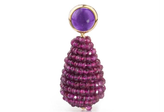 Oslo (12mm) mit Amethyst € 775,00 mit Sophie Granat € 150,00