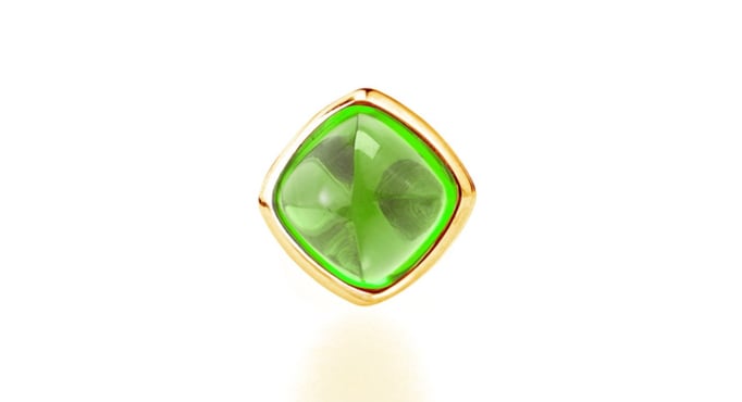 Peridot , 10x10, sugarloaf,€ 1.340,00