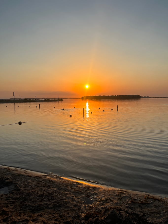Abendstimmung Veluwemeer Bad Hoophuizen