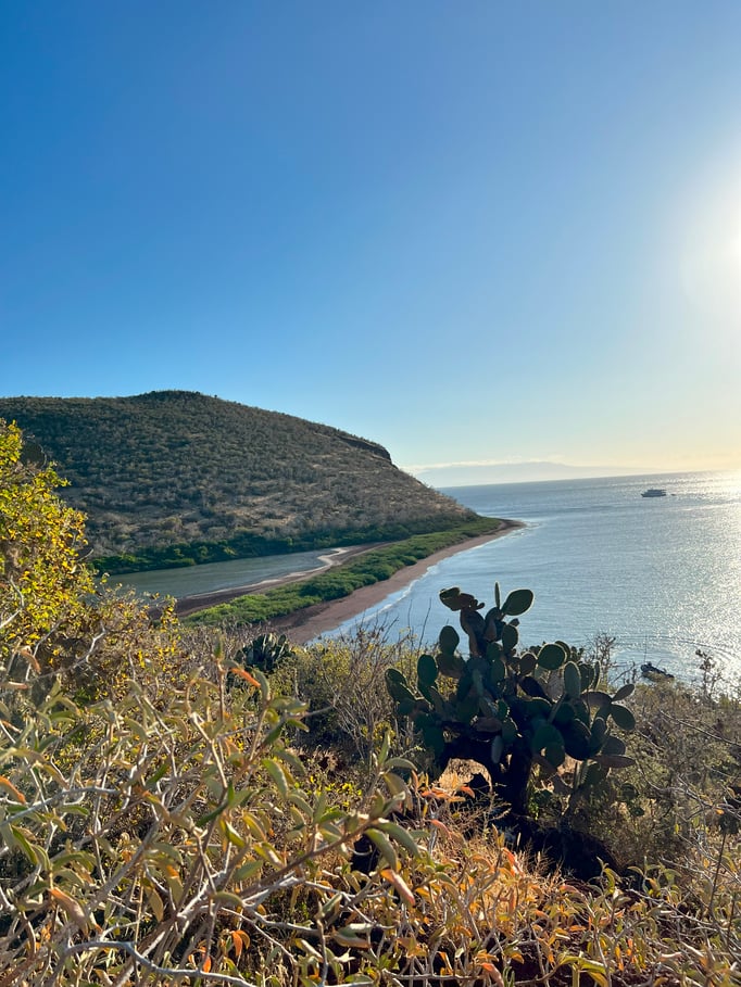 View of the water and a small salty lagoon