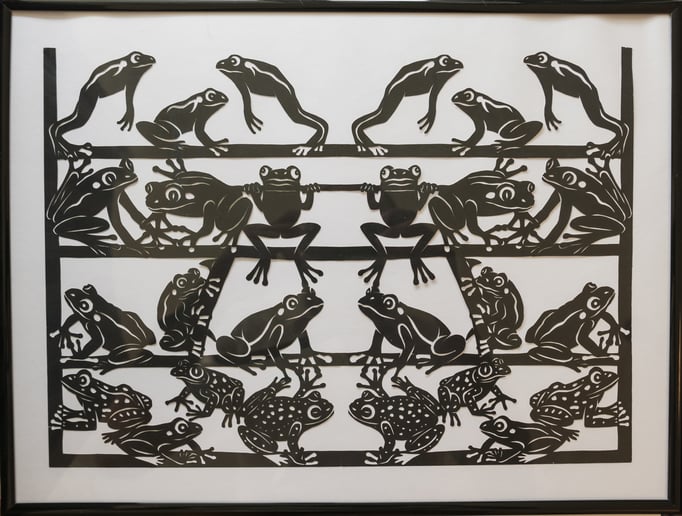 Frösche, 30 x 40 cm