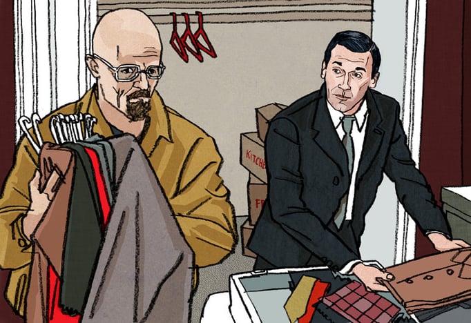 The Hollywood Reporter - AMC (Don Draper & Walter White)