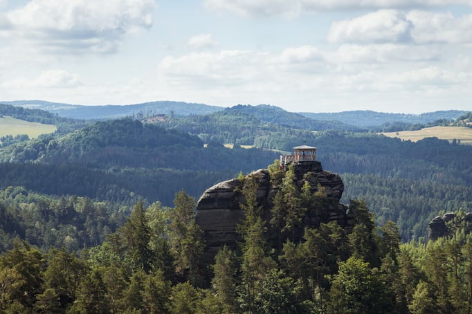 Blick auf die Marina Skala