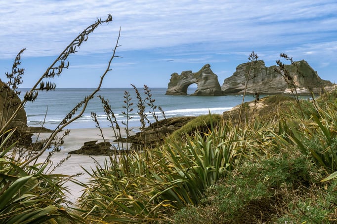 Wharariki Beach