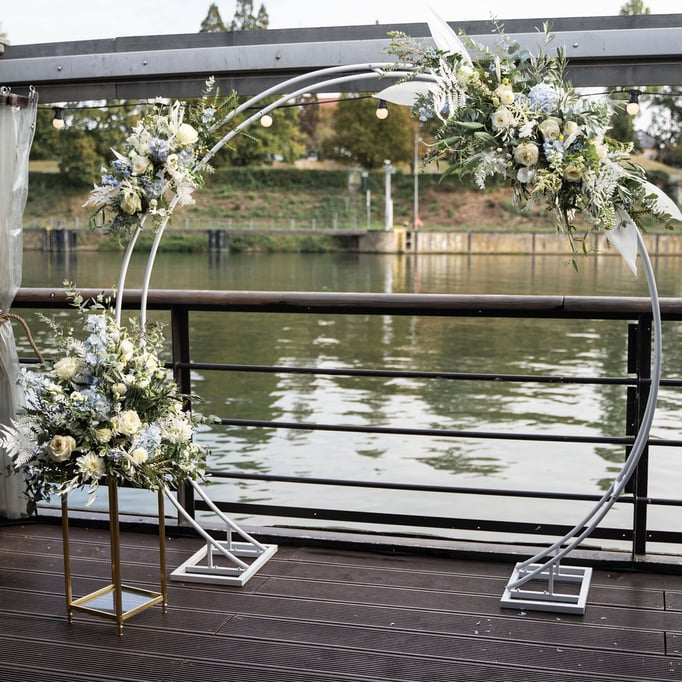 Hochzeits Deko, Hochzeitsfloristik, Blumenschmuck für Hochzeiten, Deko rund - Gärtnerei Krämer - https://gärtnerei-krämer.de/