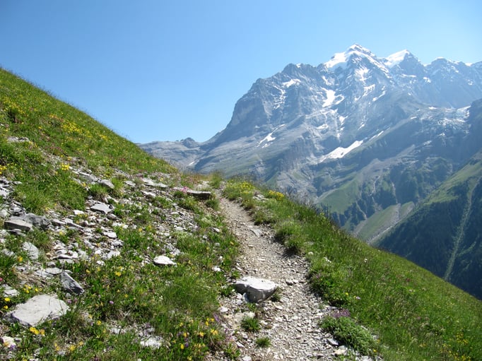 Blick zurück in Richtung Tanzbödeli.  Bild: C. Schatzmann